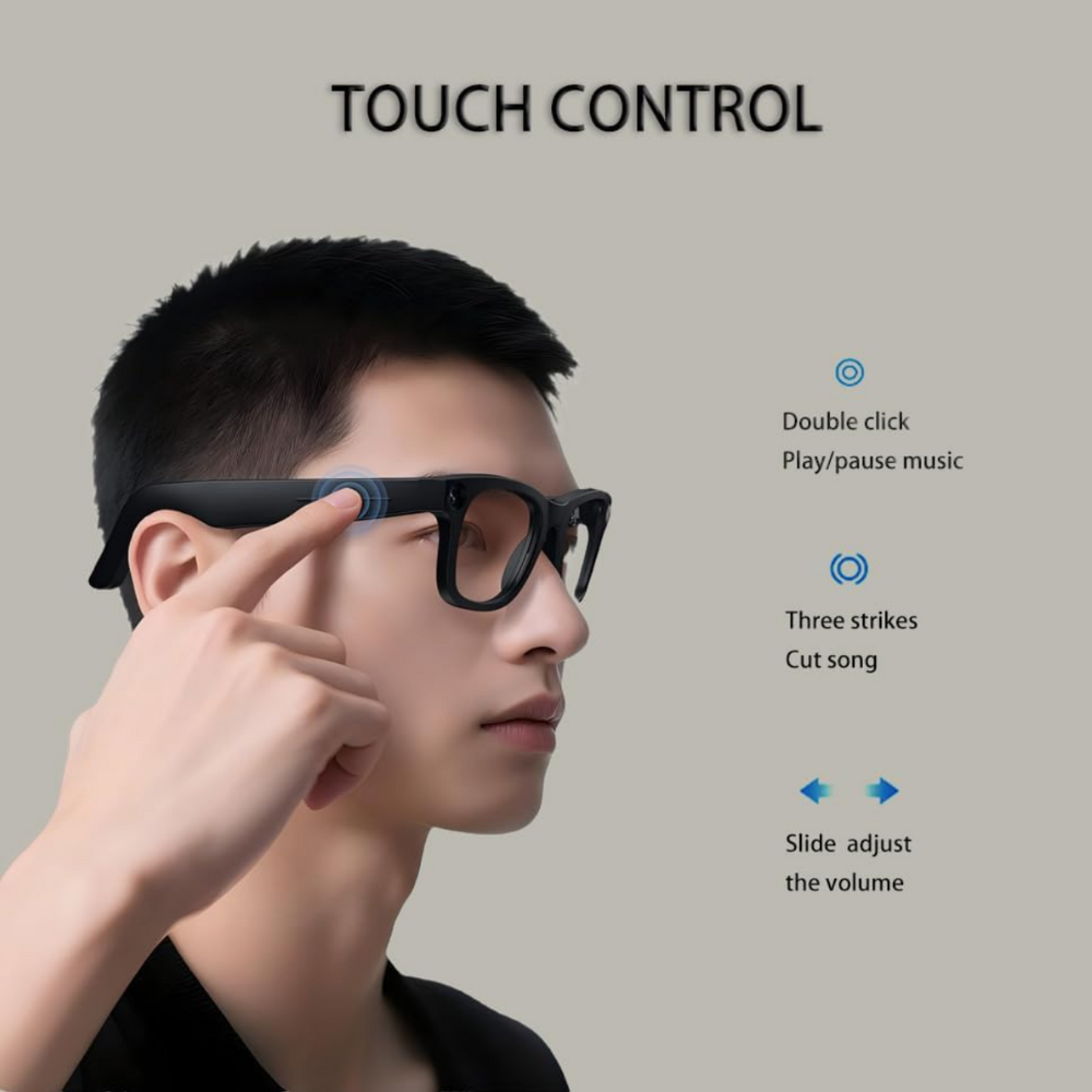 AI Smart Glasses, Built-In Camera, ChatGPT - SmartView Pro