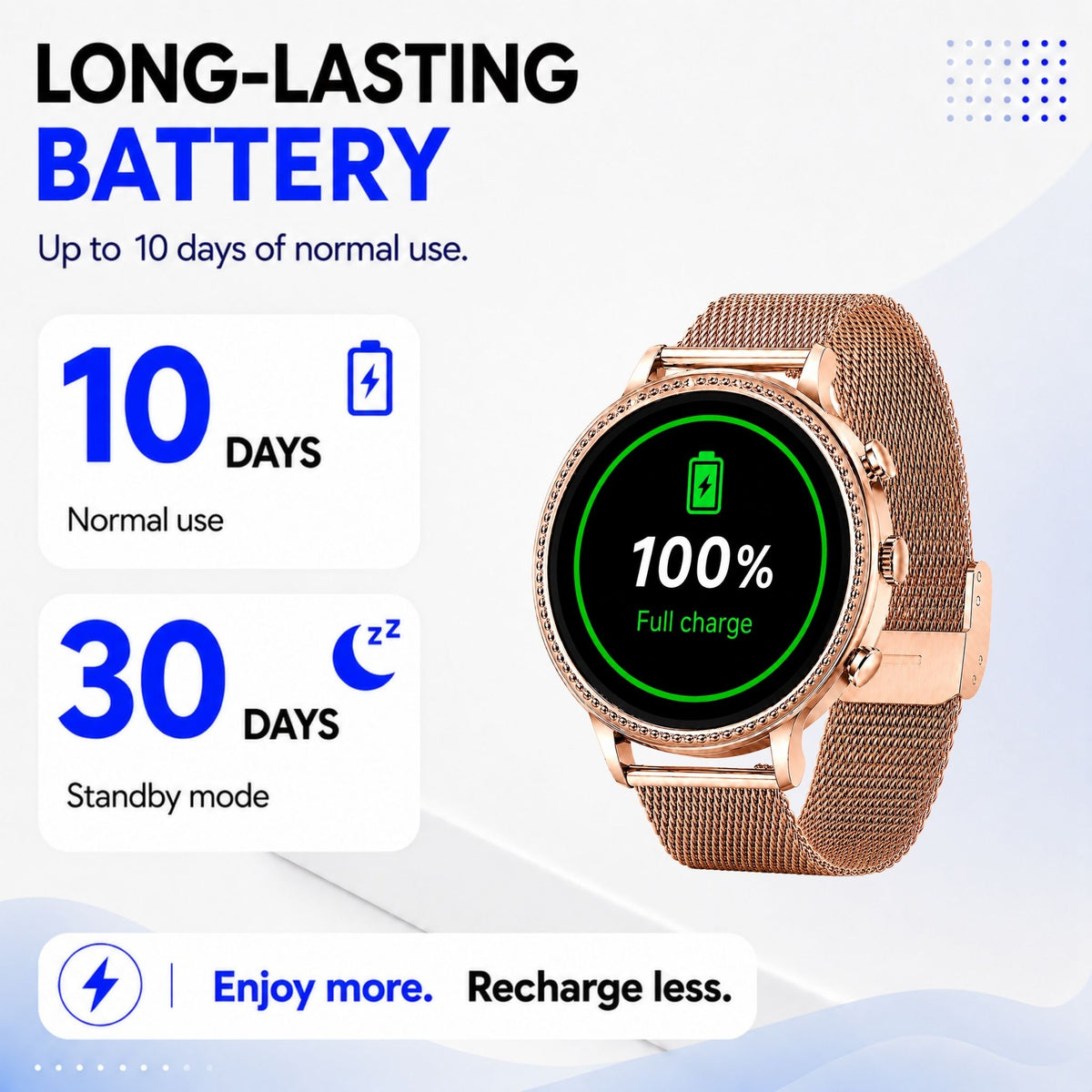 Smartwatch for Women – Bluetooth Calls, Fitness & Health Monitoring – SmartLady