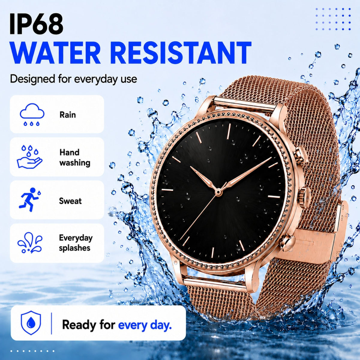 Smartwatch for Women – Bluetooth Calls, Fitness & Health Monitoring – SmartLady