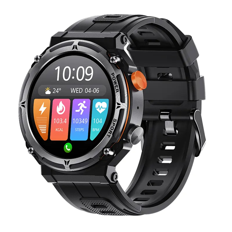 LIGE Smartwatch voor heren, 1,43 inch HD AMOLED Smartwatch met Bluetooth-oproep, spraakassistent LIGE Smartwatch voor heren, 1,43 inch HD AMOLED Smartwatch met Bluetooth-oproep, spraakassistent