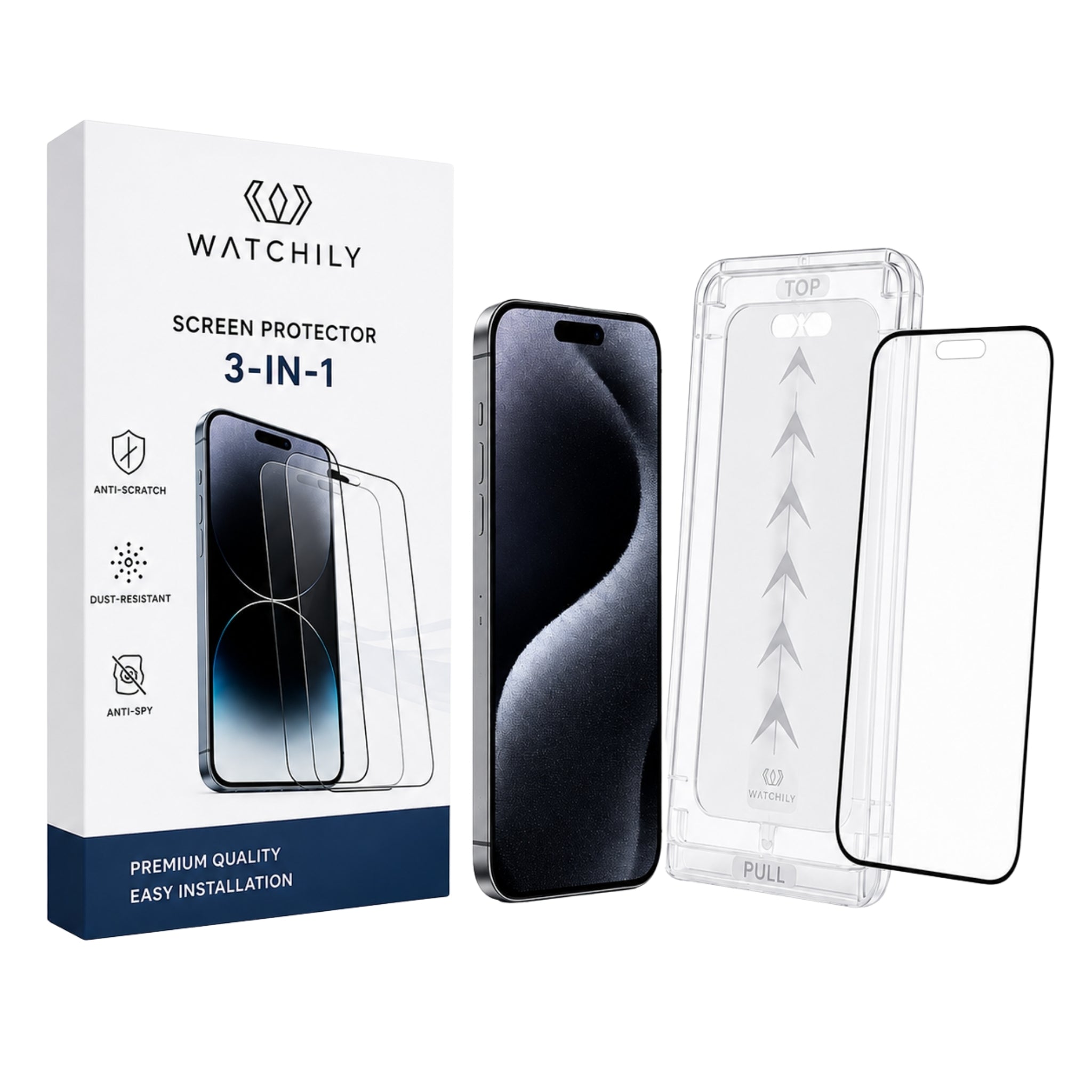 3-in-1 Screen Protector – iPhone & Samsung