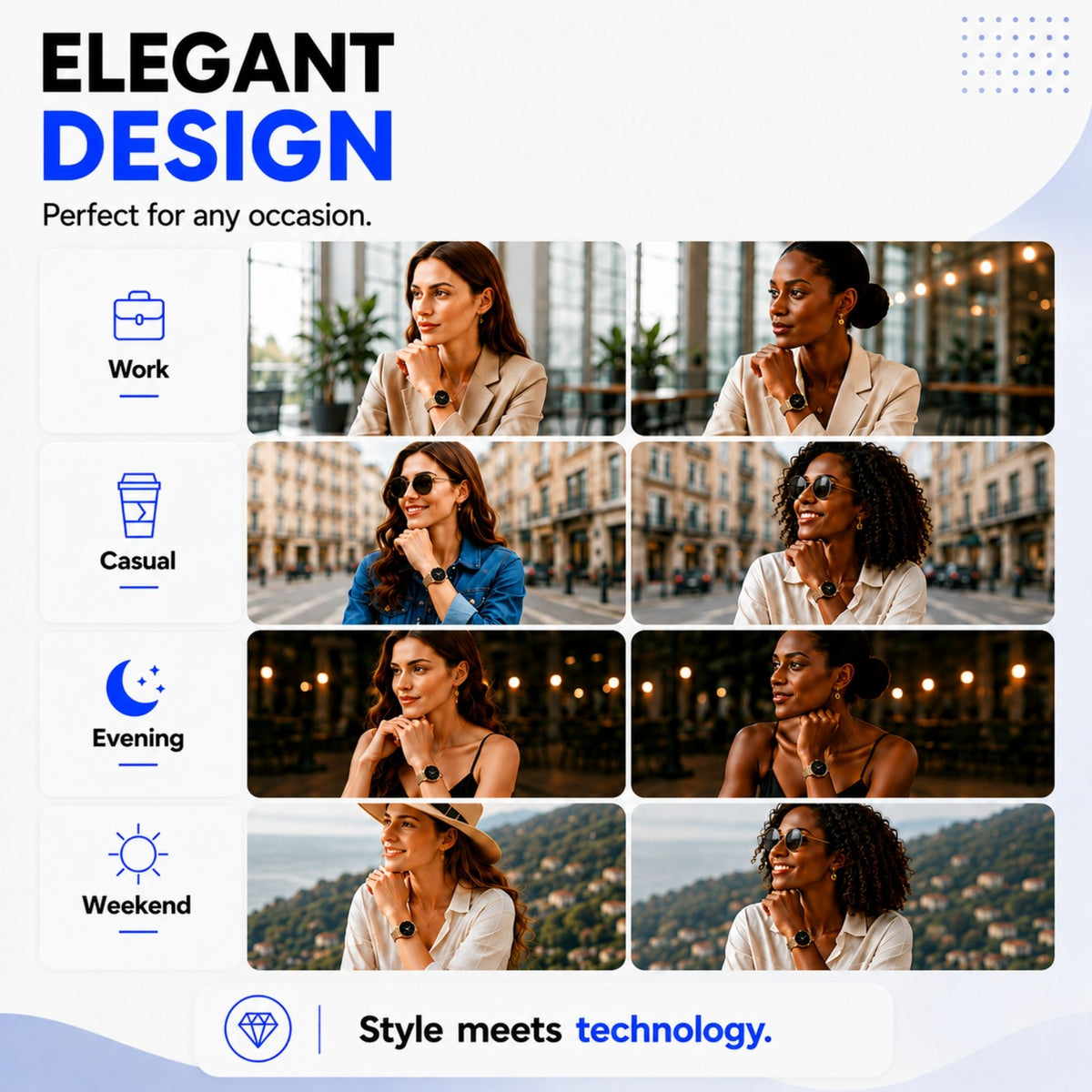Smartwatch for Women – Bluetooth Calls, Fitness & Health Monitoring – SmartLady