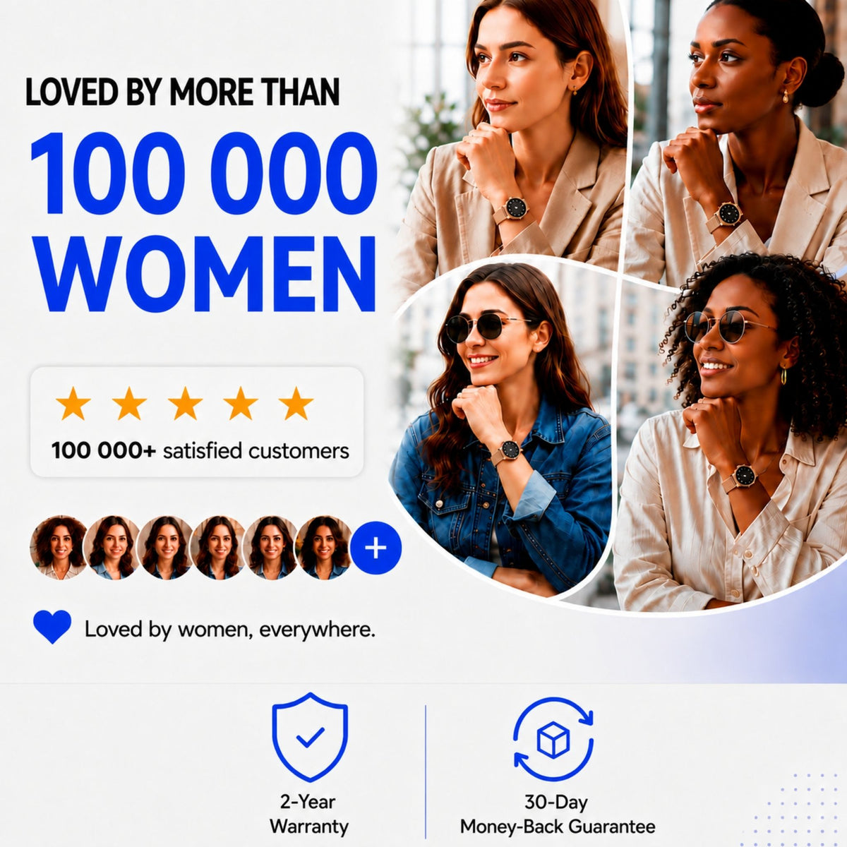 Smartwatch for Women – Bluetooth Calls, Fitness & Health Monitoring – SmartLady