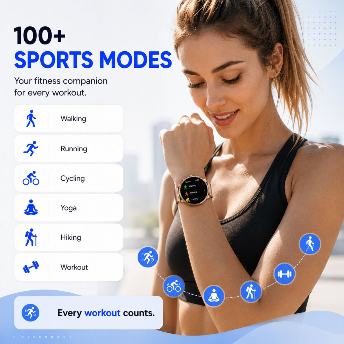 Smartwatch for Women – Bluetooth Calls, Fitness & Health Monitoring – SmartLady